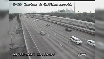 Traffic Cam Houston › South: I-69 Eastex @ Collingsworth Player