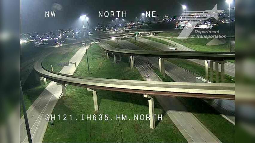 Traffic Cam Grapevine › North: SH 121 @ I-635 HM NB Player