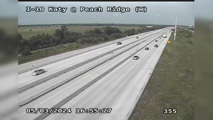 Brazos Country › West: I-10 Katy @ Peach Ridge (W) Traffic Camera