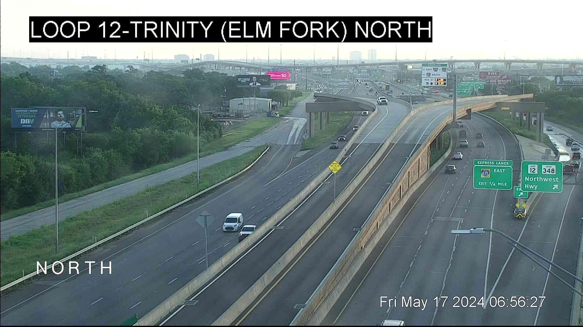 Traffic Cam Dallas › North: Loop 12 @ Trinity (Elm Fork) North Player