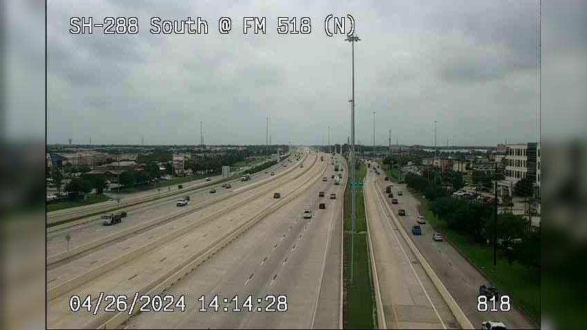 Traffic Cam Pearland › South: SH-288 South @ FM 518 (N) Player