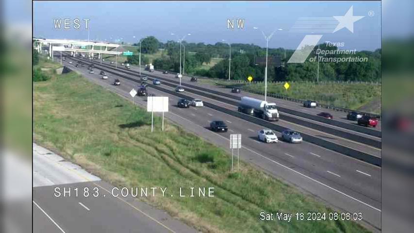 Irving › East: SH 183 @ County Line Traffic Camera