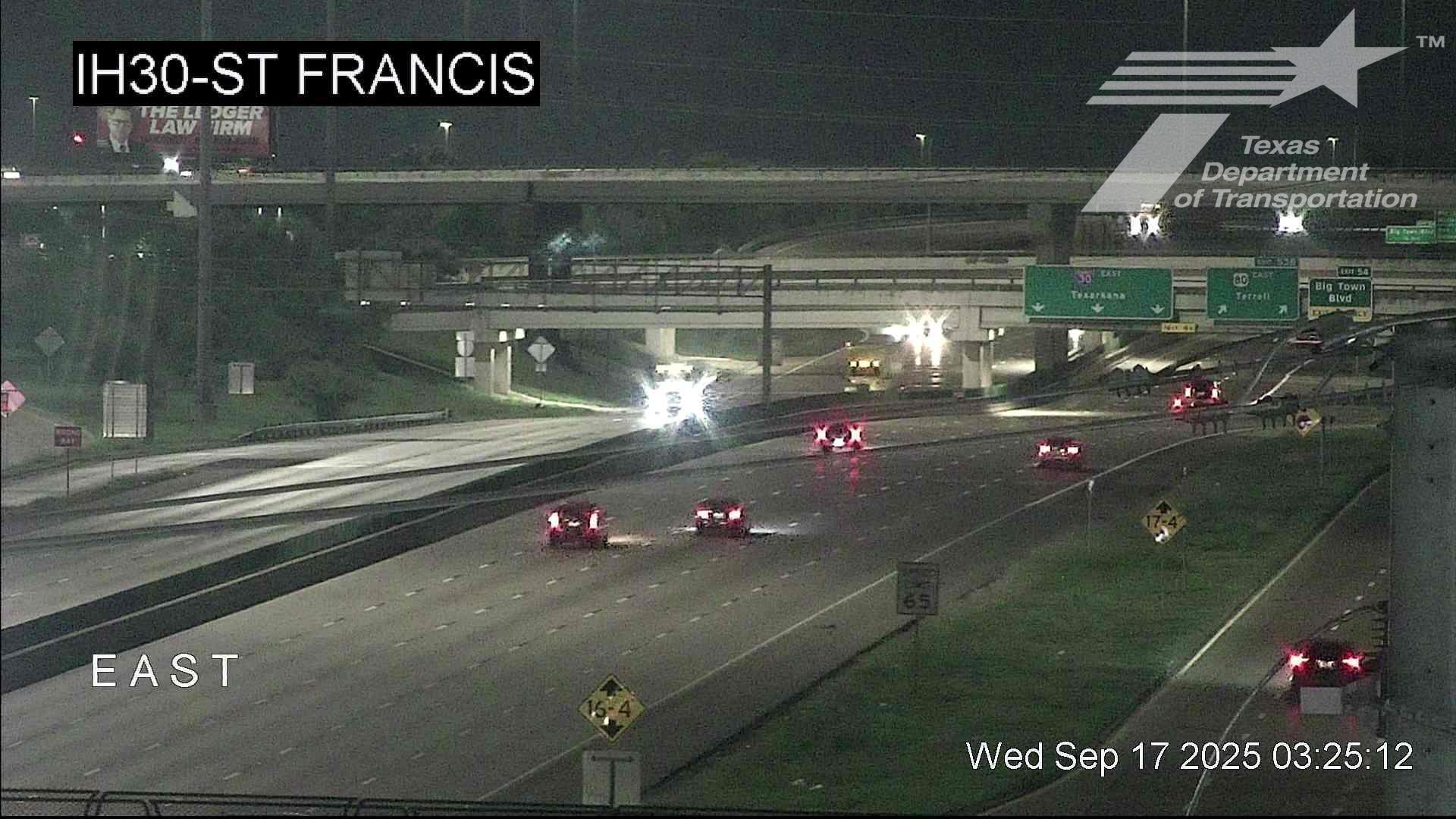 Traffic Cam Dallas › East: I-30 @ St Francis Player