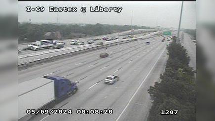 Houston › South: I-69 Eastex @ Liberty Traffic Camera