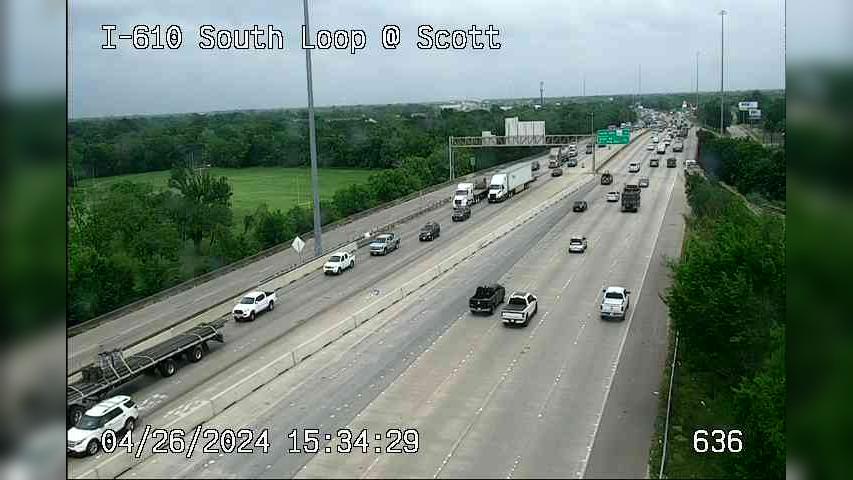 Traffic Cam Houston › West: I-610 South Loop @ Scott Player