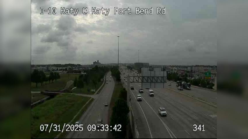 Katy › West: I-10 - Fort Bend Rd Traffic Camera