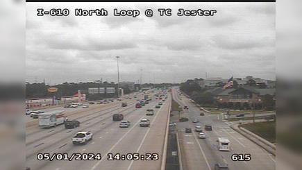 Traffic Cam Houston › West: I-610 North Loop @ TC Jester Player
