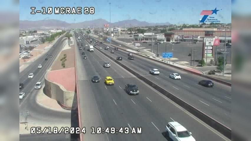 Traffic Cam El Paso › West: I-10 @ McRae Player