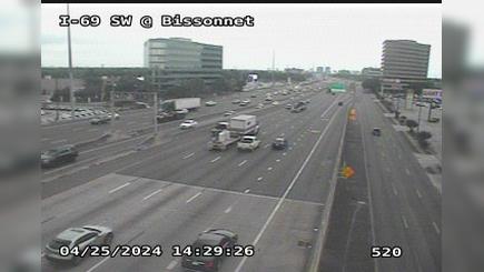 Traffic Cam Houston › South: I-69 Southwest @ Bissonnet Player