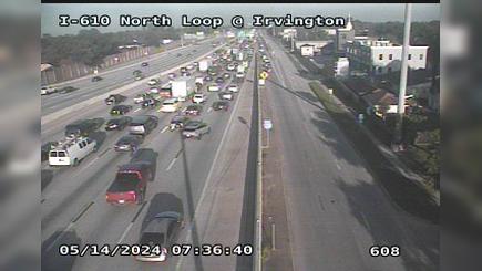 Traffic Cam Houston › West: IH-610 North Loop @ Irvington Blvd Player