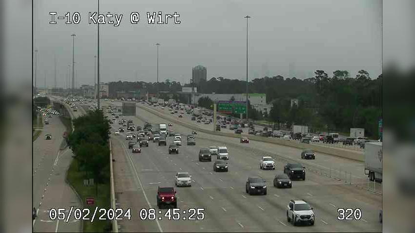 Houston › West: IH-10 Katy @ Wirt Traffic Camera