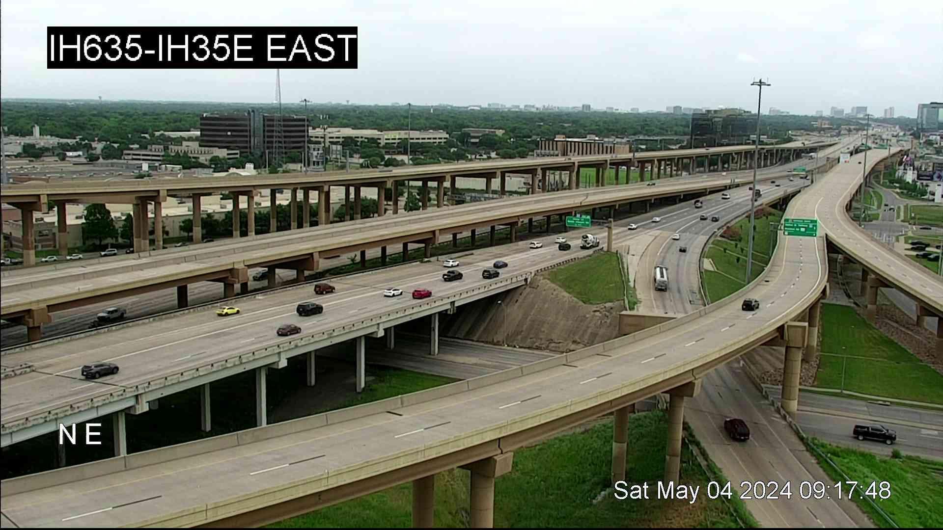 Dallas › East: I-635 @ I-35E East Traffic Camera