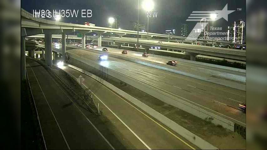 Traffic Cam Fort Worth › East: I-30 @ I-35W EB Player