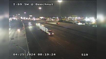 Houston › South: I-69 Southwest @ Beechnut Traffic Camera