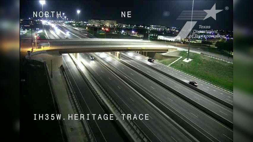 Fort Worth › North: I-35W @ Heritage Trace Traffic Camera