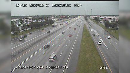 Old Town Spring › South: I-45 North @ Louetta (S) Traffic Camera