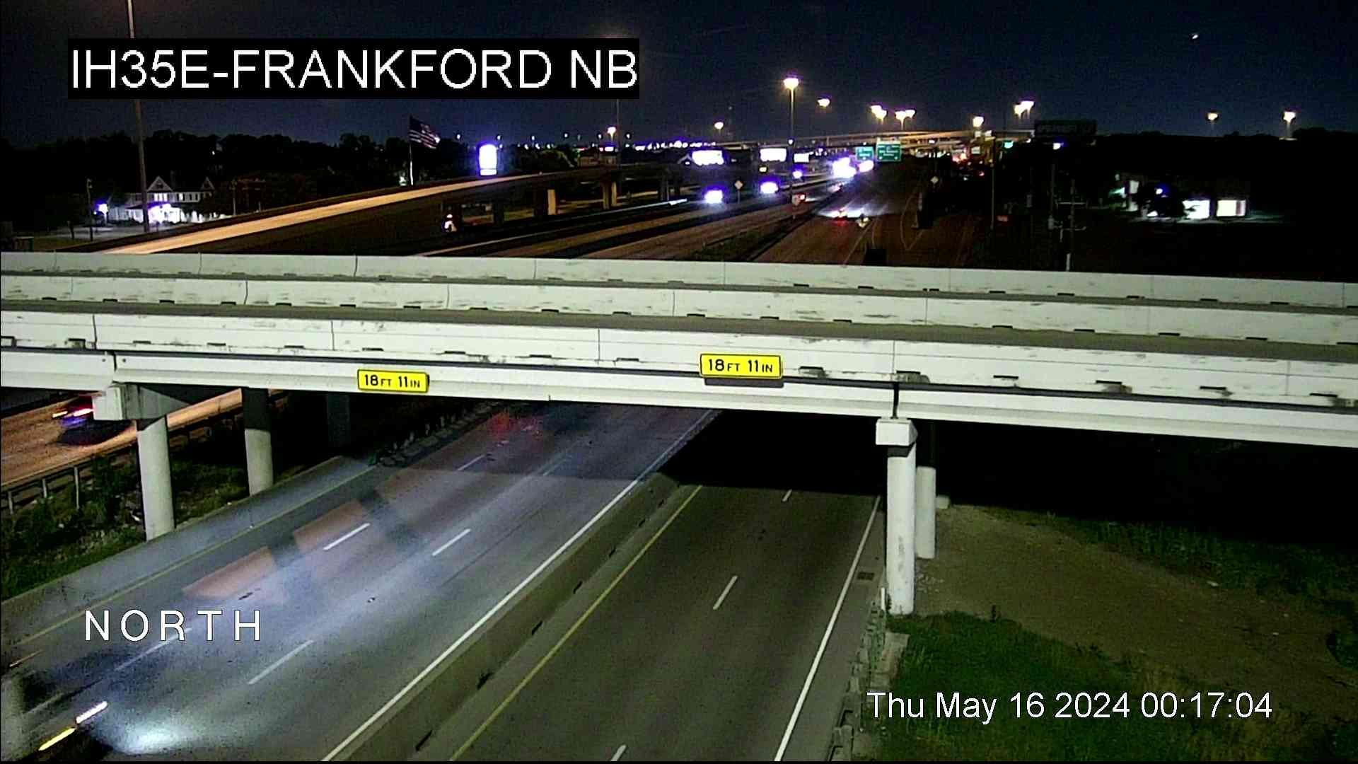 Carrollton › North: I-35E @ Frankford NB Traffic Camera