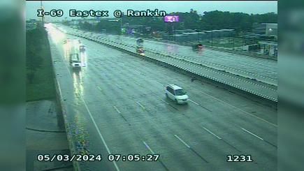 Houston › South: IH-69 Eastex @ Rankin Traffic Camera