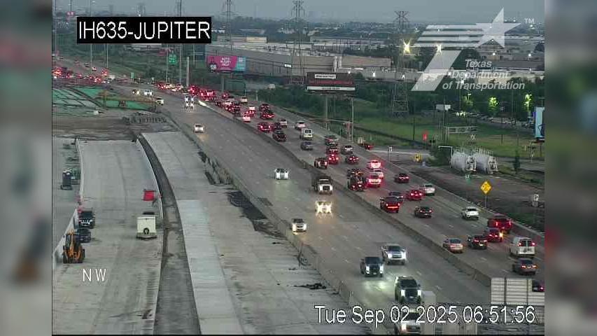 Garland › East: I-635 @ Jupiter Traffic Camera