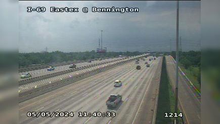 Houston › South: I-69 Eastex @ Bennington Traffic Camera