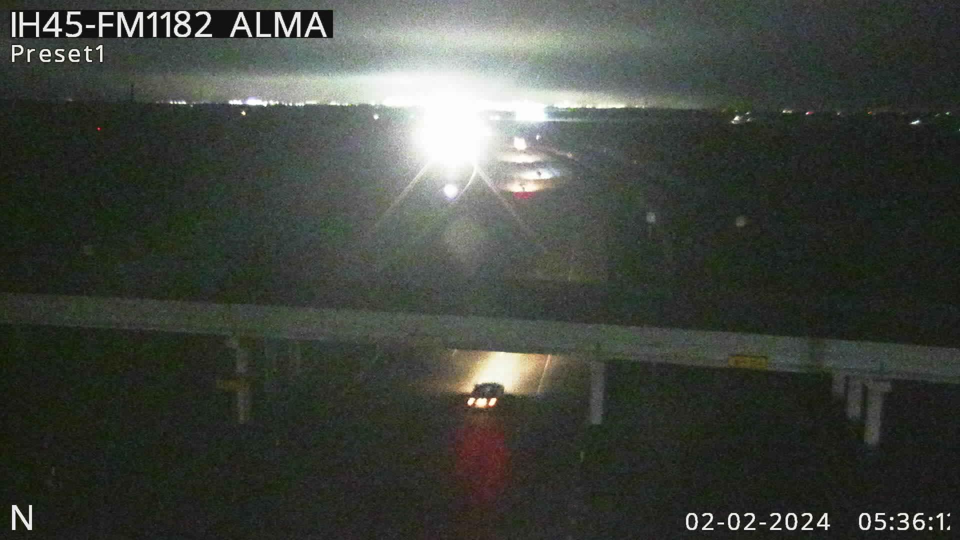 Rice › North: I-45 @ FM1182 (Alma) Traffic Camera
