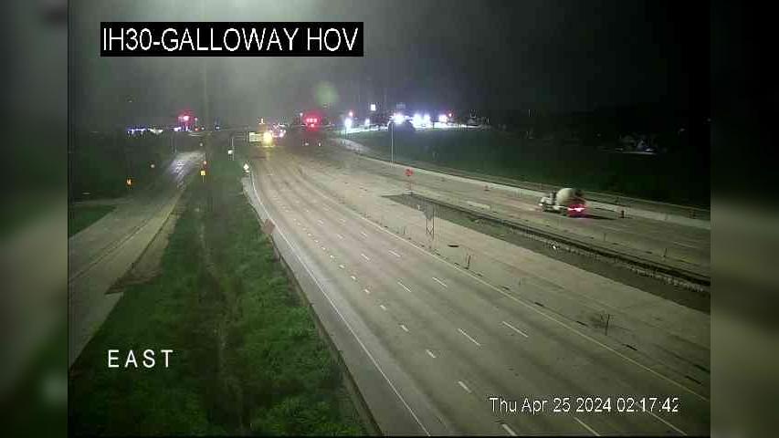 New Hope › East: I-30 @ Galloway HOV Traffic Camera