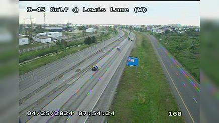 Traffic Cam Galveston › South: I-45 Gulf @ Lewis Lane (W) Player