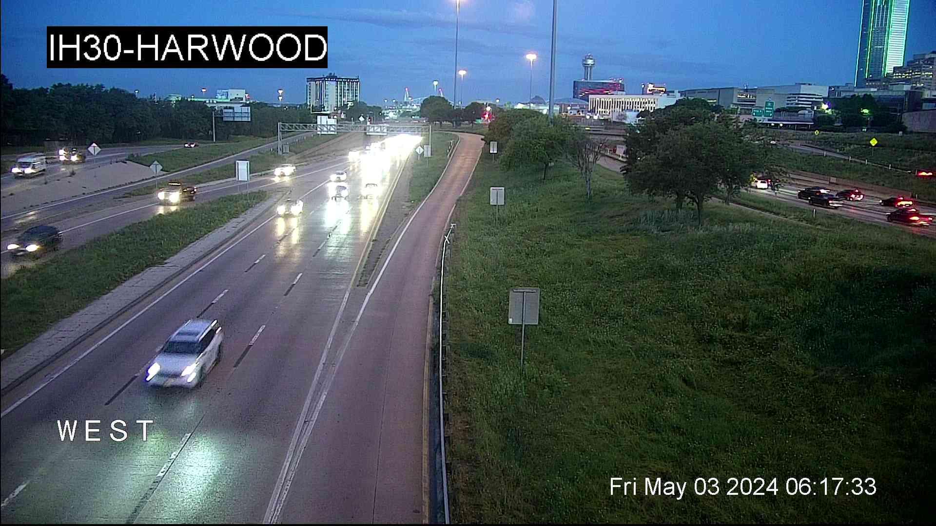 Traffic Cam Downtown PID › East: I-30 @ Harwood Player
