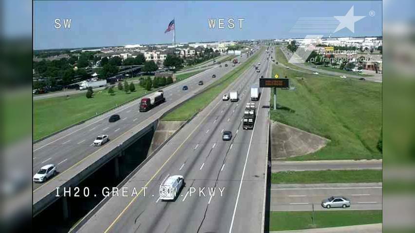 Traffic Cam Grand Prairie › East: I-20 @ Great Southwest Player
