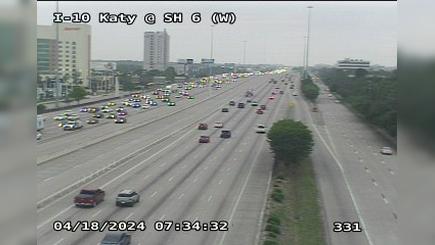 Traffic Cam Houston › West: I-10 Katy @ SH 6 (W) Player