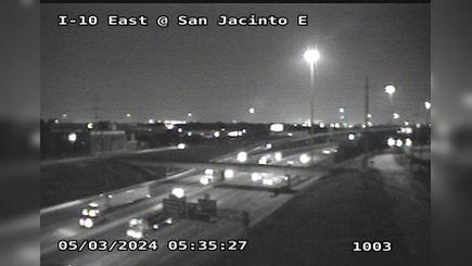 Houston › West: I-10 East @ San Jacinto (E) Traffic Camera