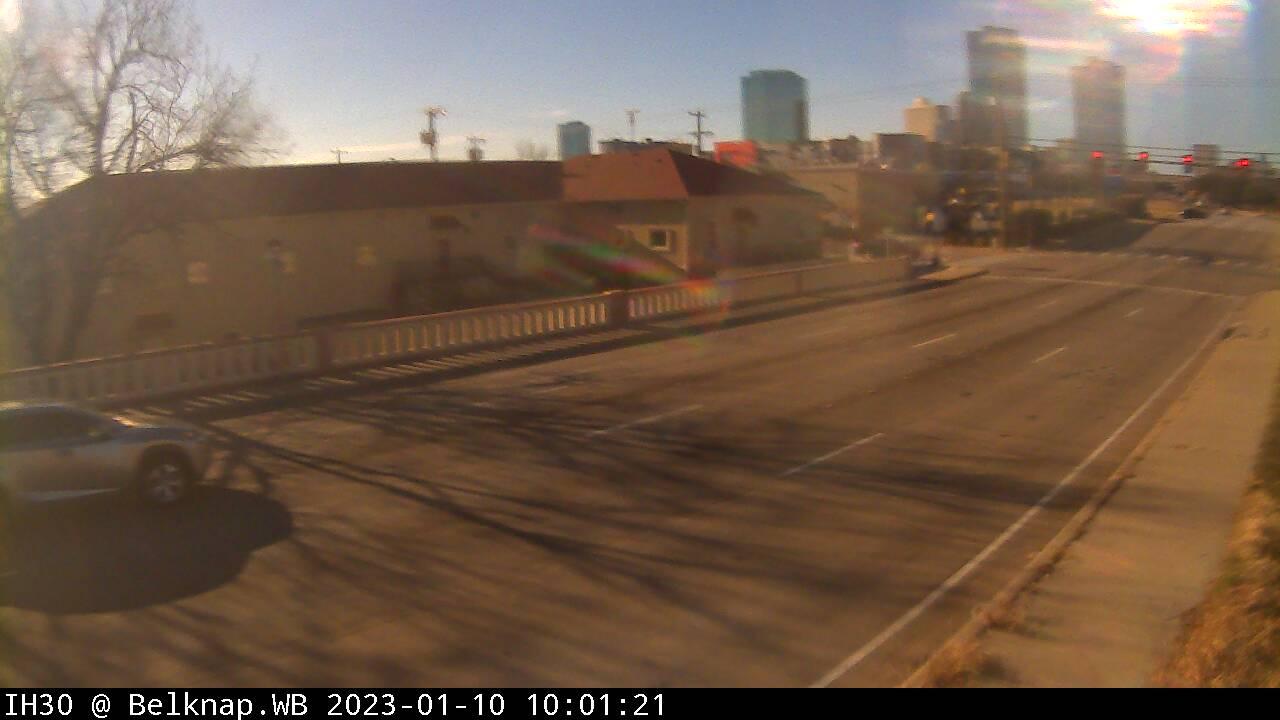 Downtown Fort Worth › South: WWD SH 121 @ Belknap.WB Inbound CCTV Traffic Camera