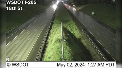 Burton: I-205 at MP 29.3: 18th St Traffic Camera