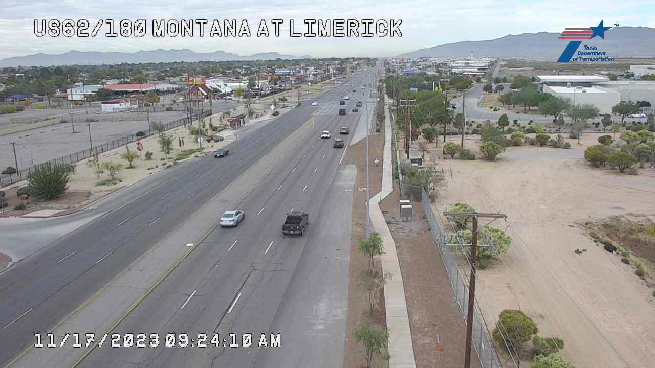 Traffic Cam El Paso › West: US-62/180-Montana @ Limerick Player