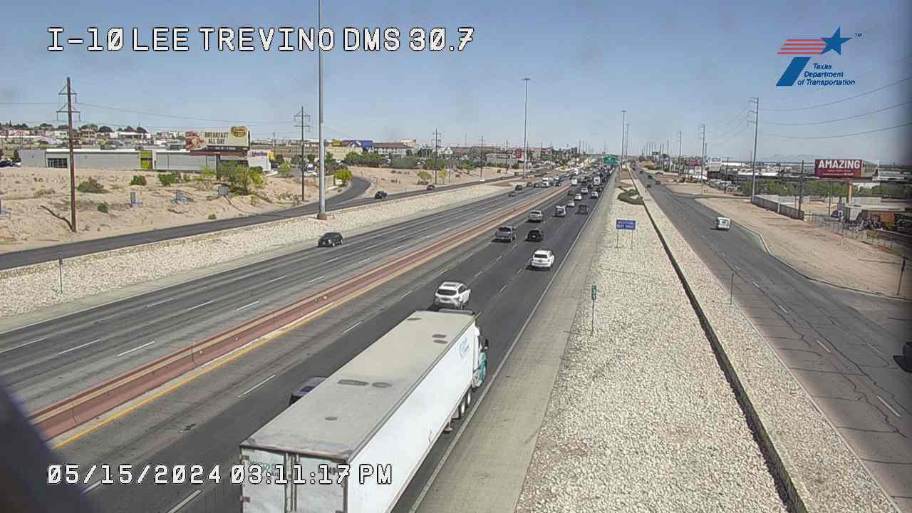 Traffic Cam El Paso › East: IH-10 @ Lee Trevino DMS Player