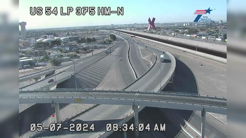Traffic Cam El Paso › North: US-54 @ LP-375 HM N Player