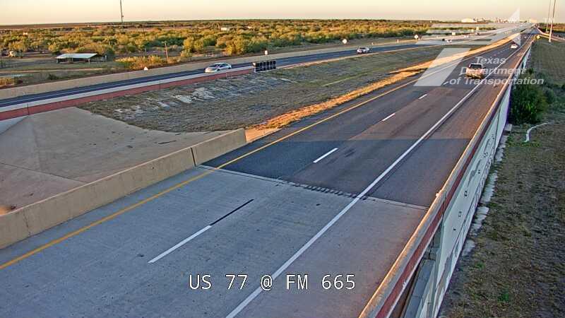 Driscoll › North: US77@FM665 Traffic Camera