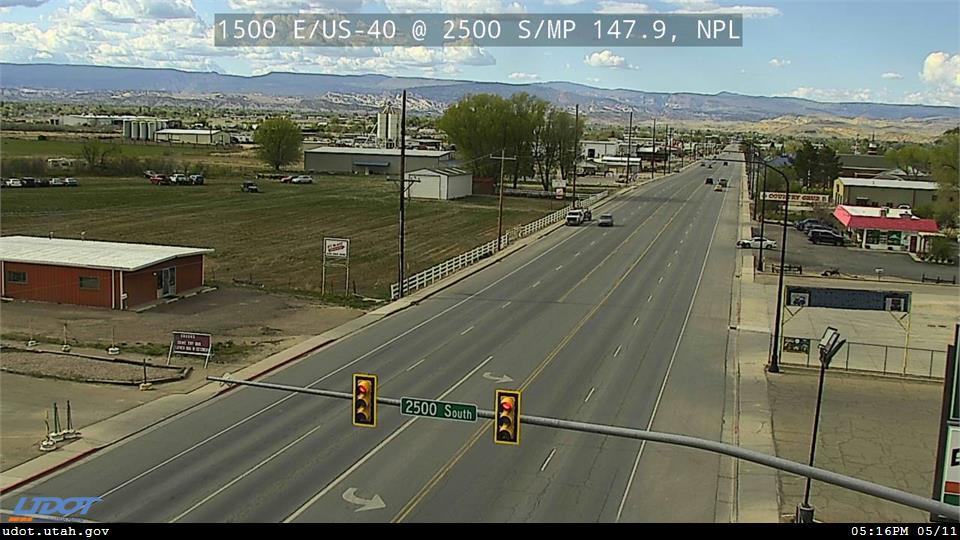 1500 E US 40 @ 2500 S MP 147.9 NPL Traffic Camera