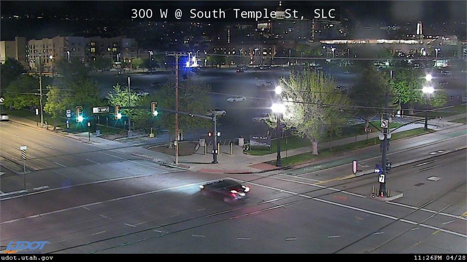 300 W John Stockton Dr US 89 @ South Temple St SLC Traffic Camera