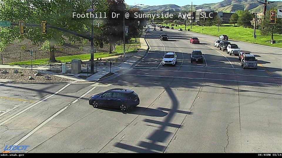 Foothill Dr Honorary Veterans Blvd SR 186 @ Sunnyside Ave SLC Traffic Camera