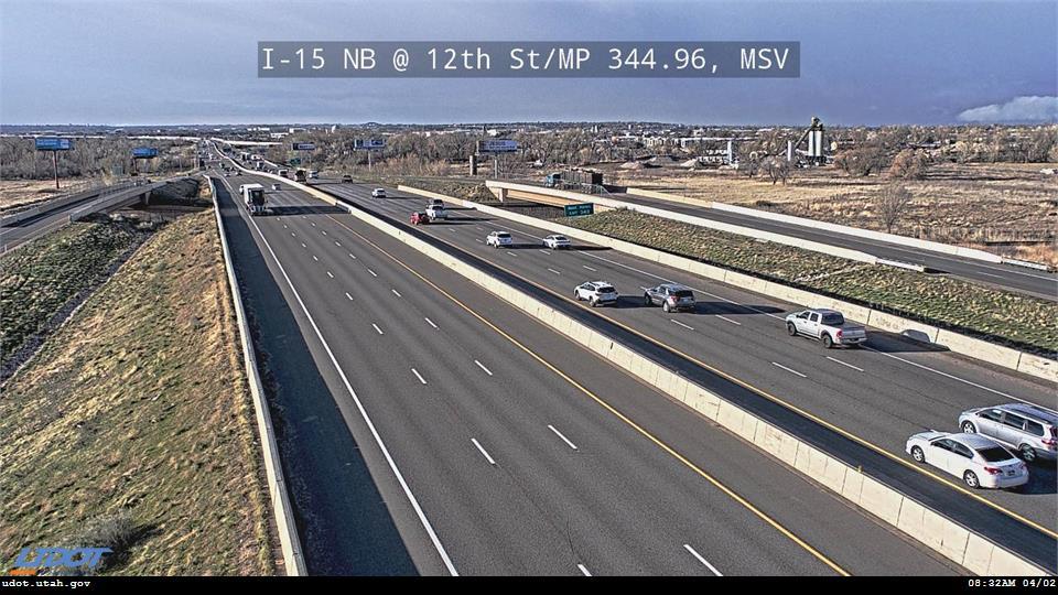 Traffic Cam I-15 NB @ 12th St 1200 S SR 39 MP 344.96 MSV Player