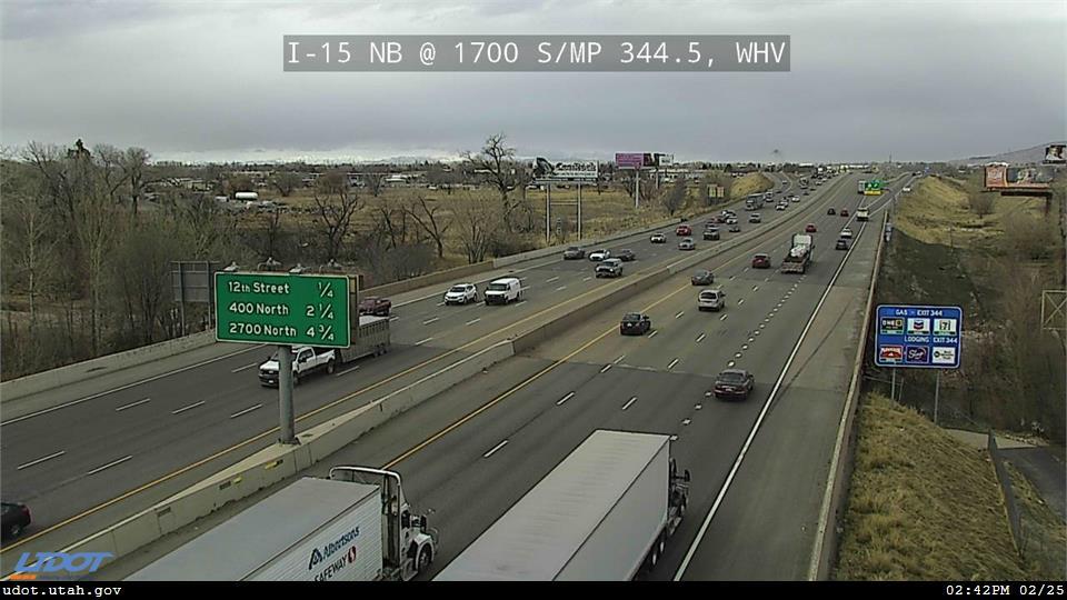 Traffic Cam I-15 NB @ 1700 S River Canal MP 344.5 WHV Player