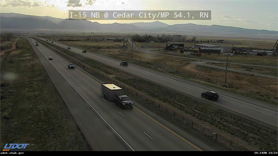 I-15 NB @ Cedar City 2700 S MP 54.1 RN Traffic Camera