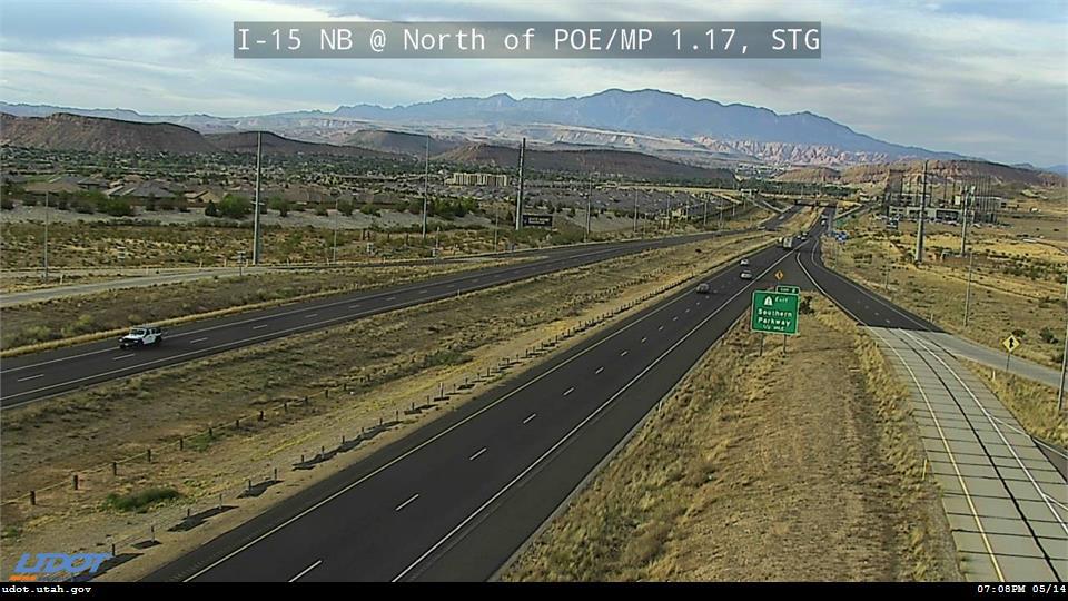 I-15 NB @ North of POE MP 1.17 STG Traffic Camera