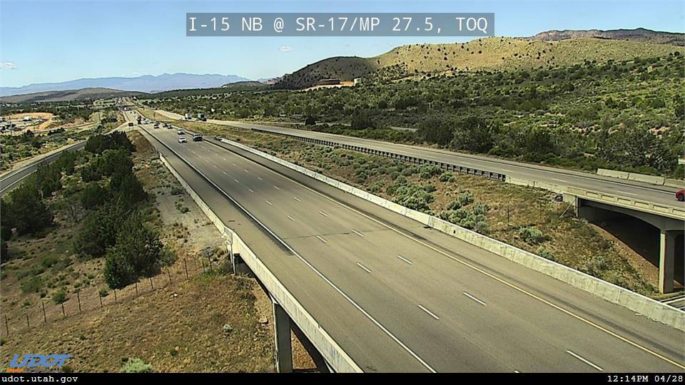 I-15 NB @ SR 17 MP 27.5 TOQ Traffic Camera