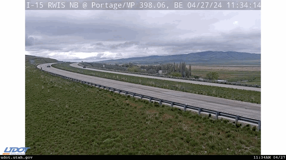I-15 RWIS NB @ Portage MP 398 BE Traffic Camera