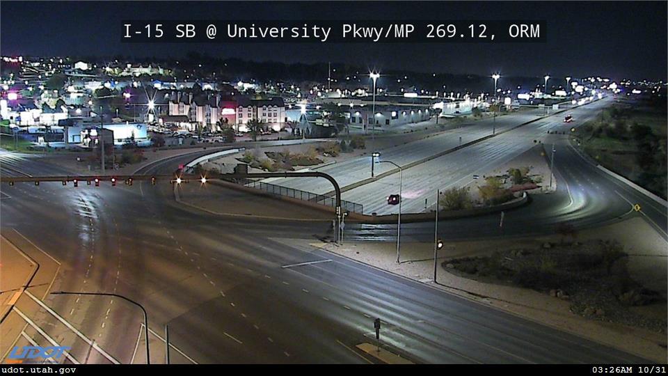 Traffic Cam I-15 SB @ University Pkwy SR 265 MP 269.12 ORM Player