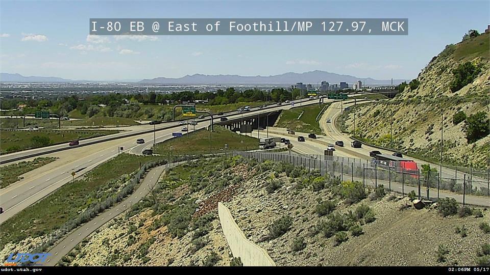 Traffic Cam I-80 EB @ 3250 E East of Foothill MP 127.97 SL Player