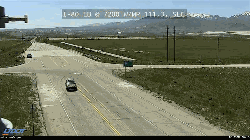 Traffic Cam I-80 Liveview EB @ 7200 W Off Ramp MP 111 SLC Player