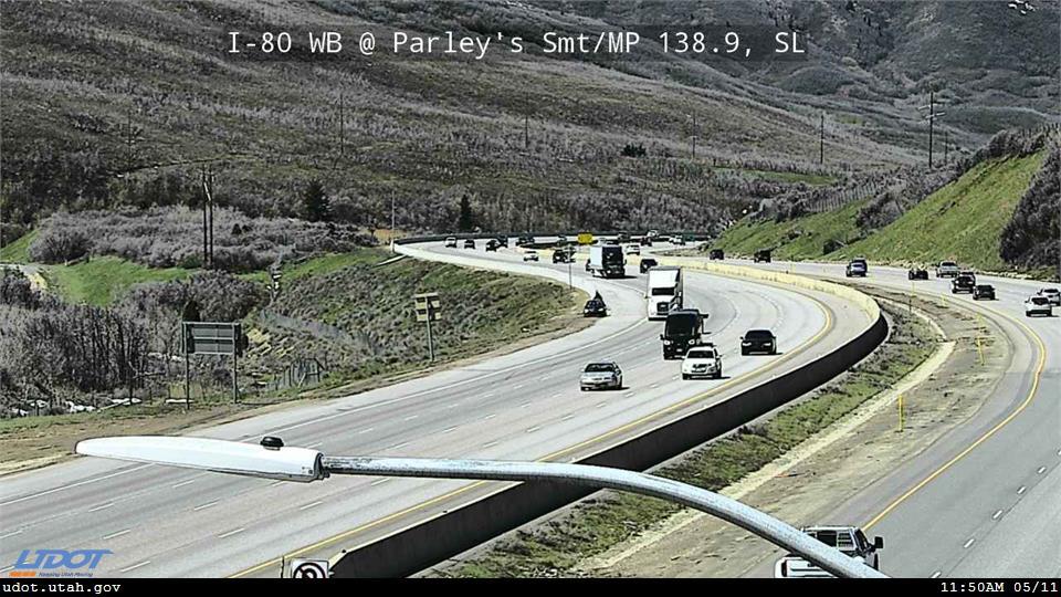 I-80 WB @ Parleys Summit MP 138.9 SL Traffic Camera